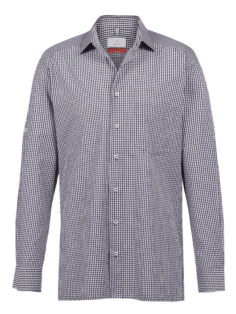 Kariertes Hemd Herren Blau/Weiß