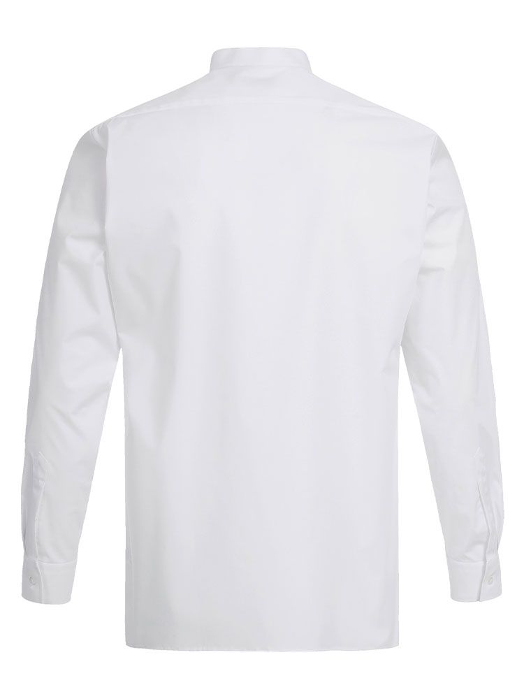 Weißes Hemd mit Stehkragen Herren