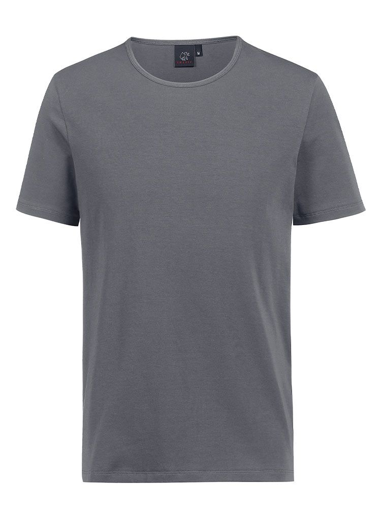 Graues Herren-Shirt Rundhals