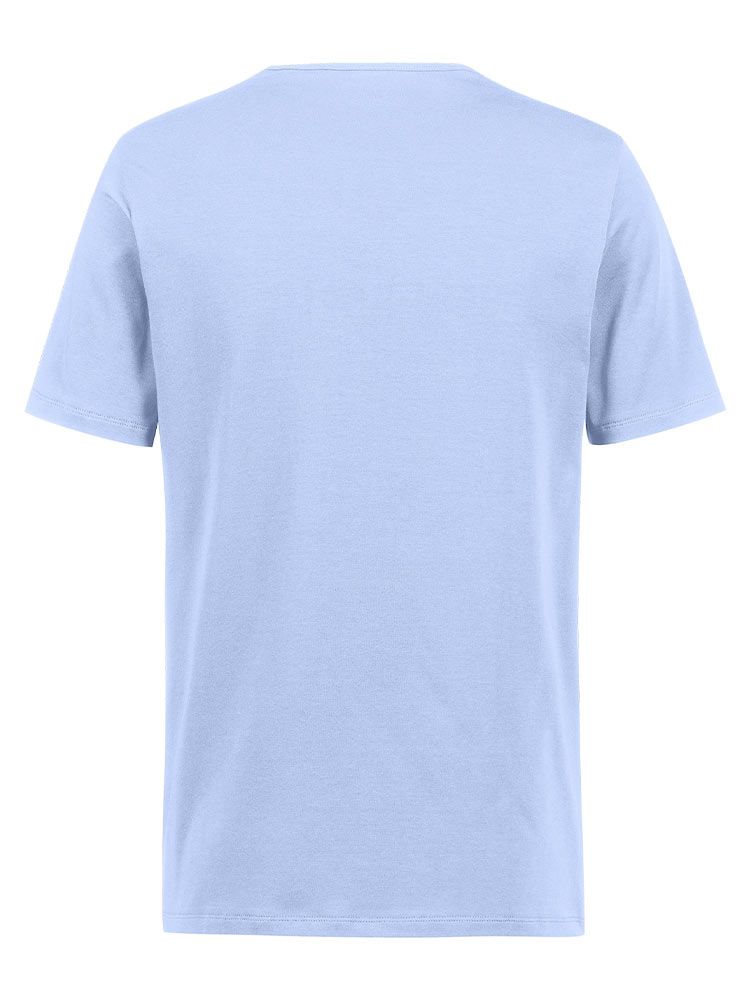 Blaues Herren-Shirt Rundhals
