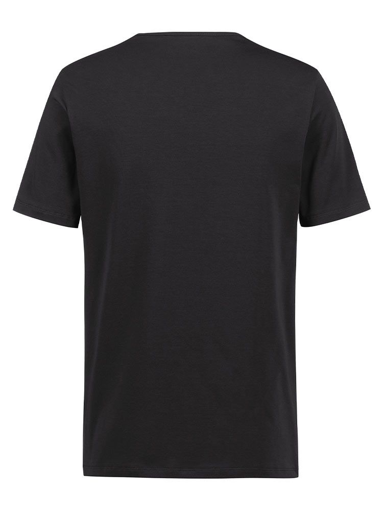 Schwarzes Herren Shirt Rundhals