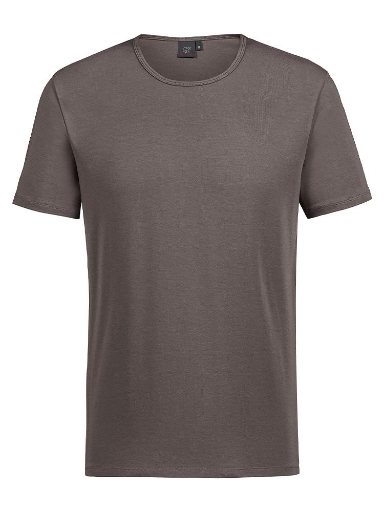 Braunes Herren-Shirt Rundhals