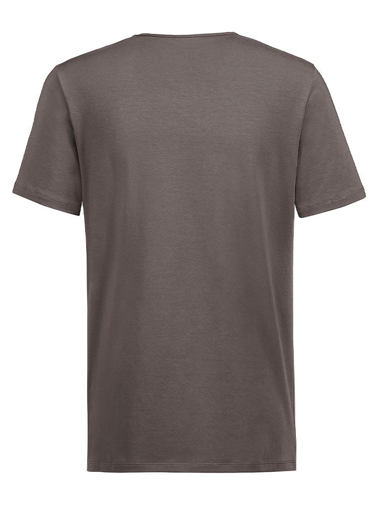 Braunes Herren-Shirt Rundhals