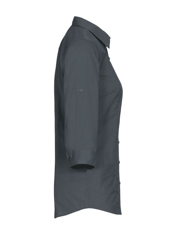 Dunkelgraue Bluse 3/4 Arm