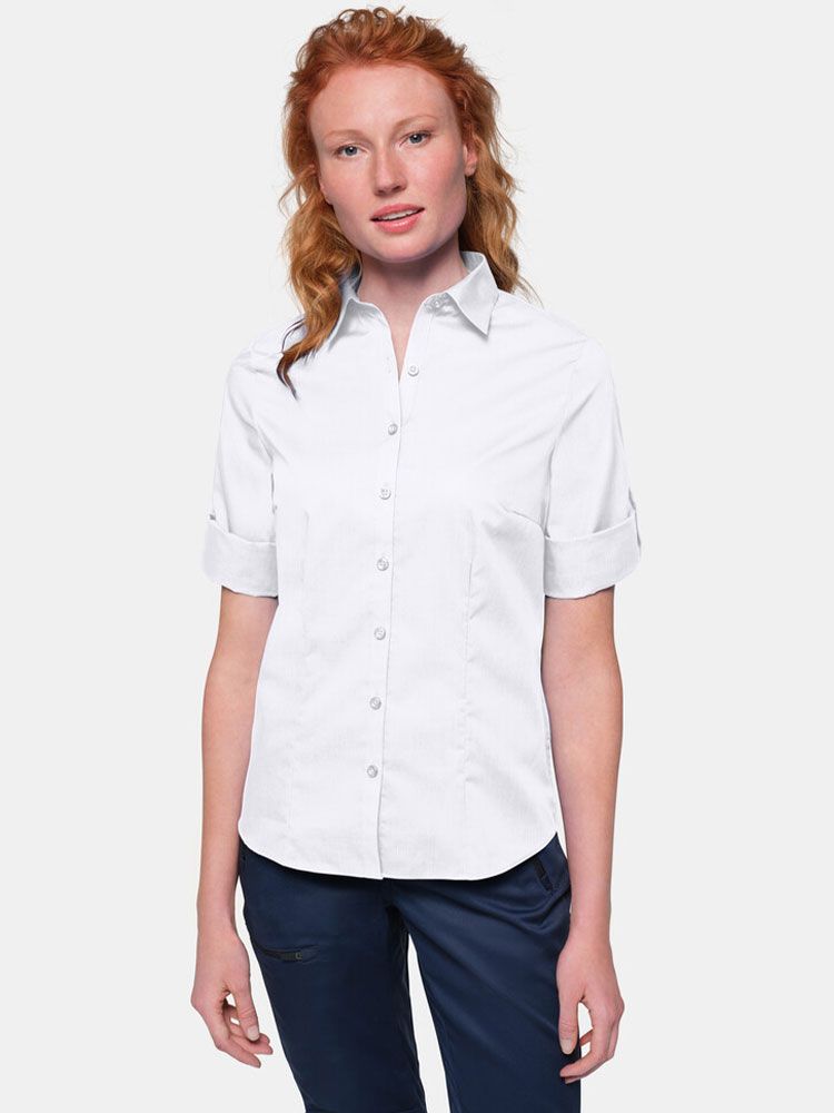 Weiße Bluse 3/4 Arm