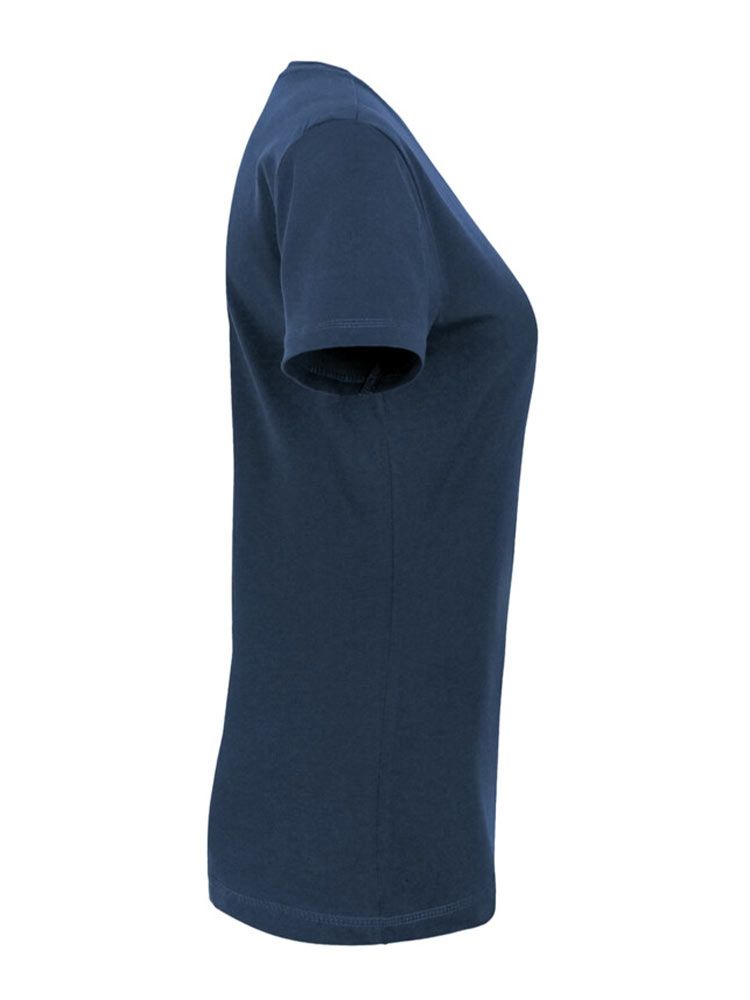 Rundhals Damen T-Shirt in Dunkelblau