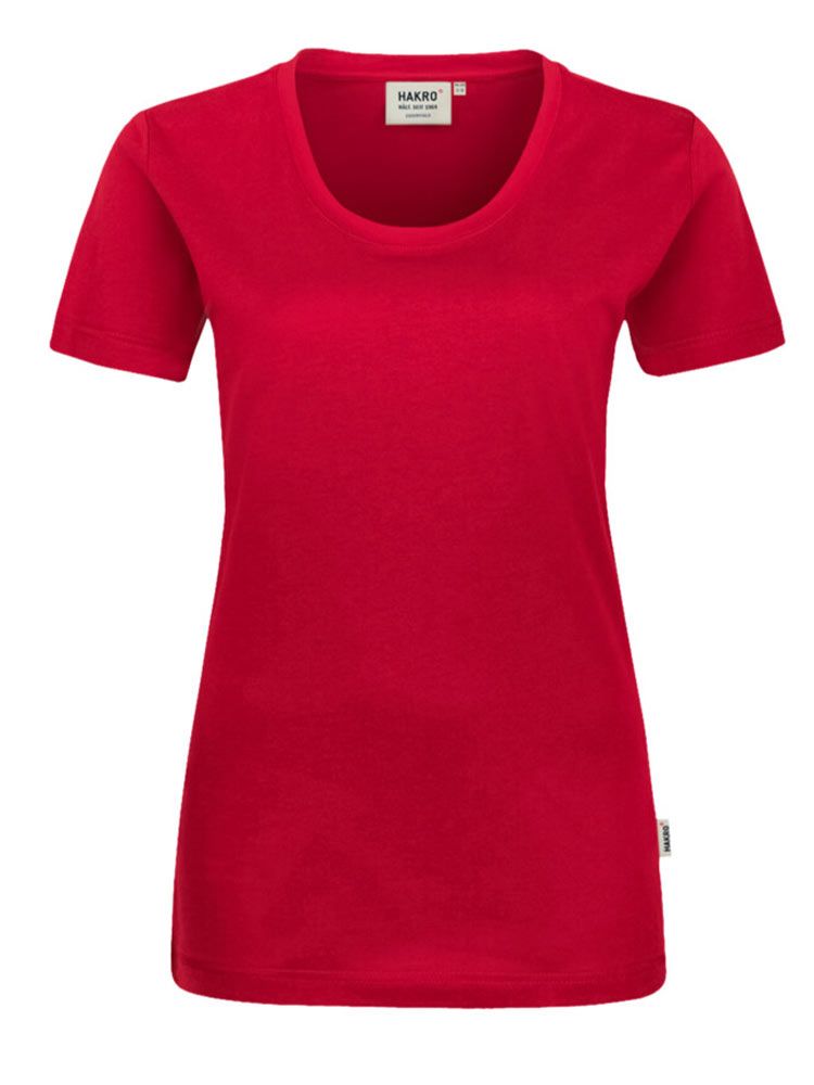 Rundhals Damen T-Shirt in Rot