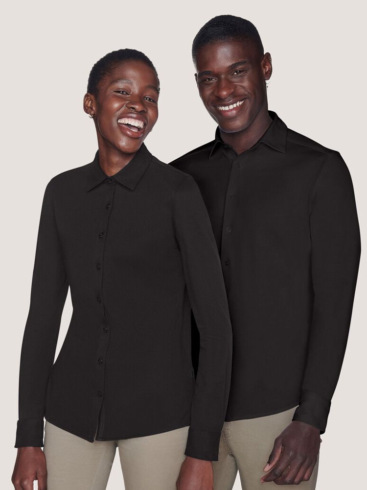 Elegante Business Blusen Schwarz