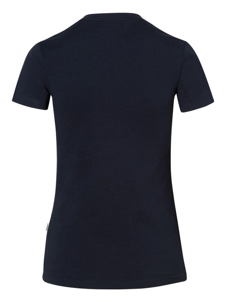 Damen V-Shirt Stretch Dunkelblau