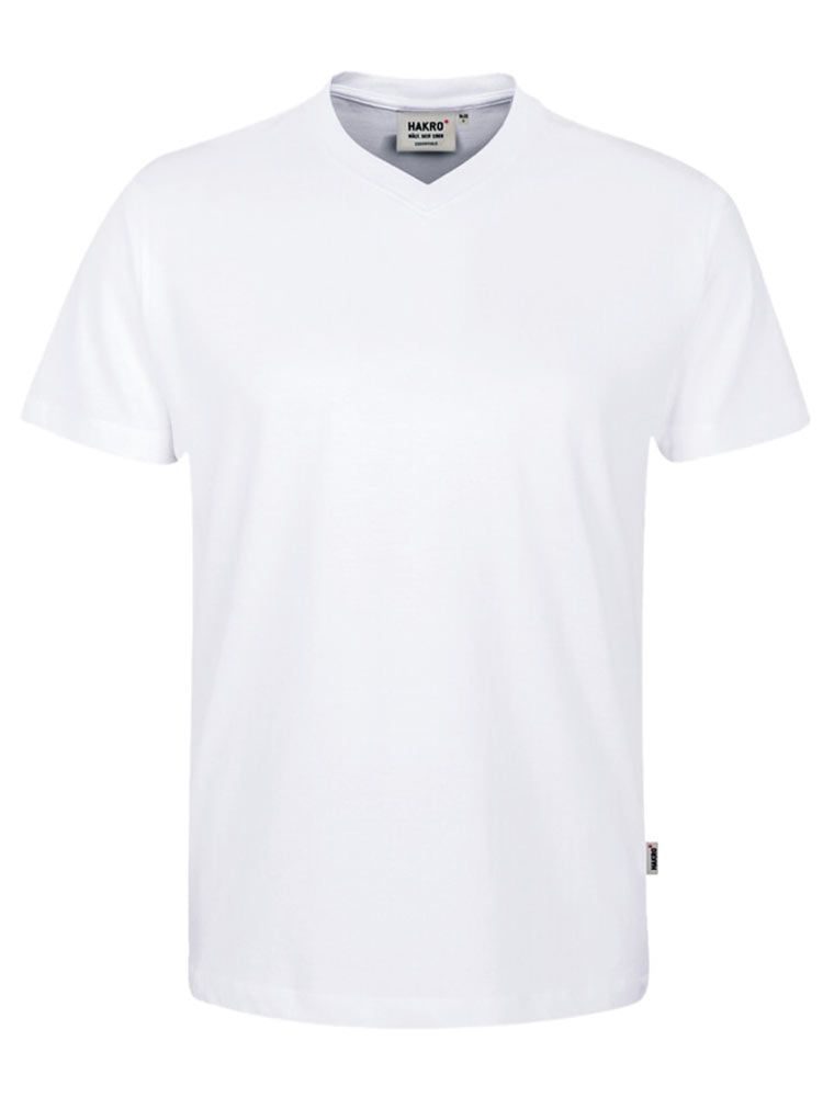 Herren V-Shirt  Weiß