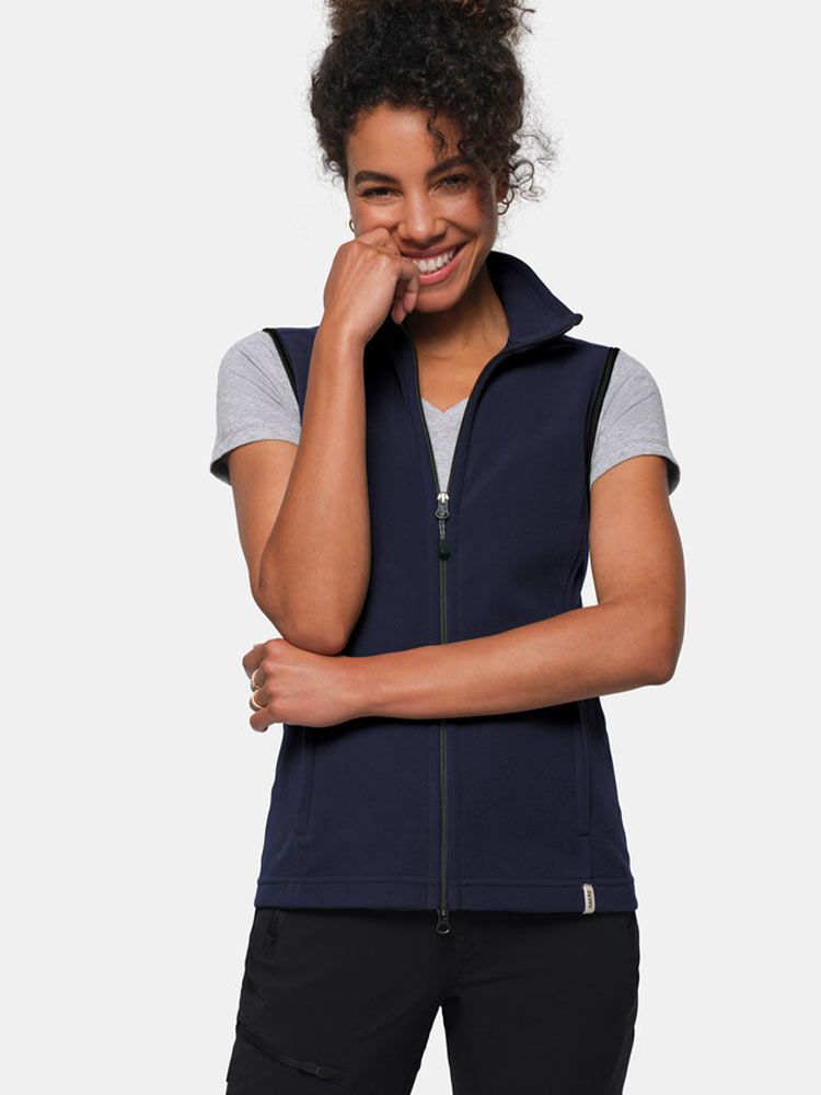 Ärmellose Fleeceweste Damen Dunkelblau – sportlich, feminin & vielseitig