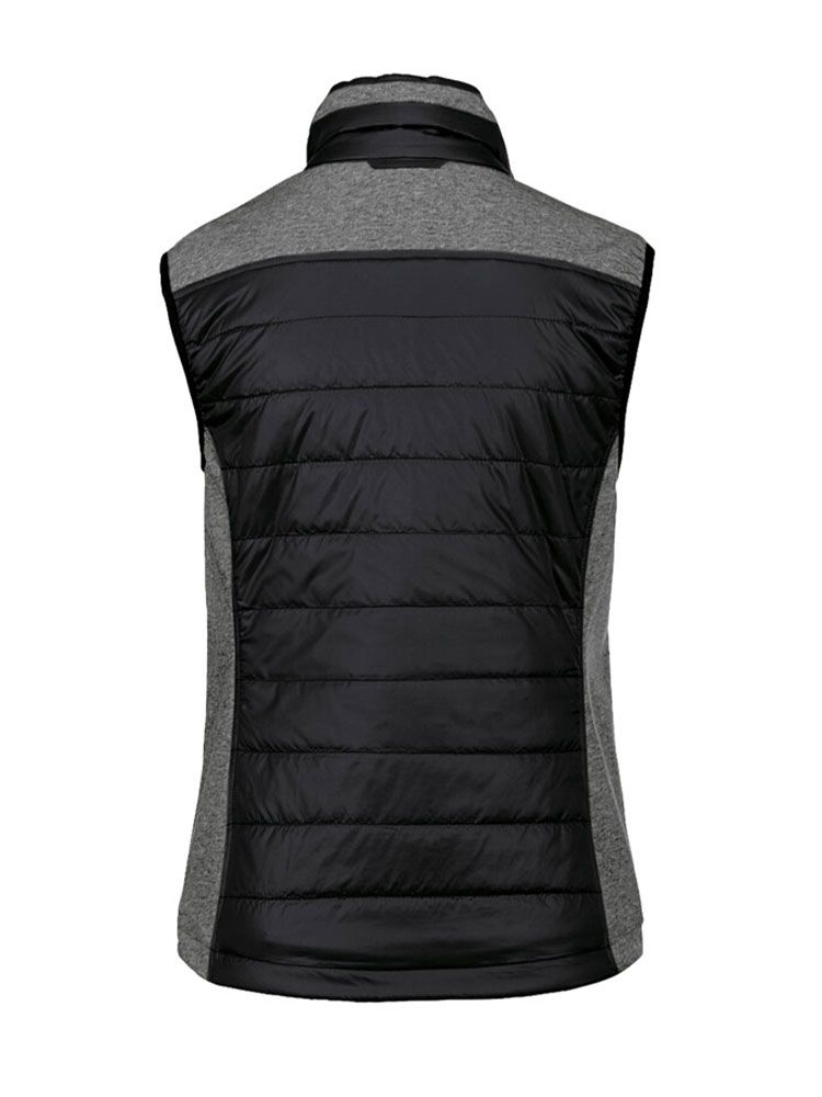 Damen Funktionsweste in Schwarz – atmungsaktiv, wasserabweisend und ideal für Arbeit, Service oder Freizeit