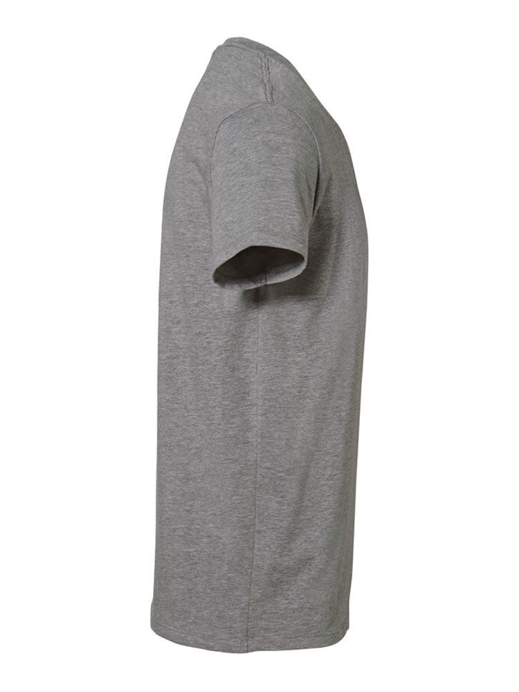 Herren V-Shirt Stretch Grau