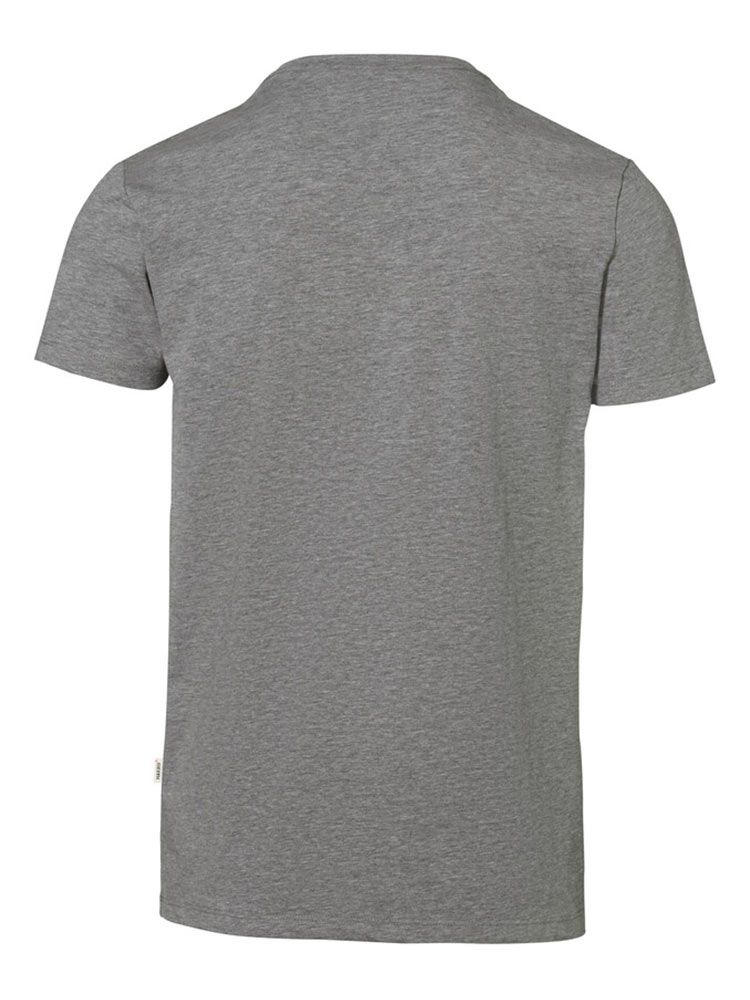 Herren V-Shirt Stretch Grau