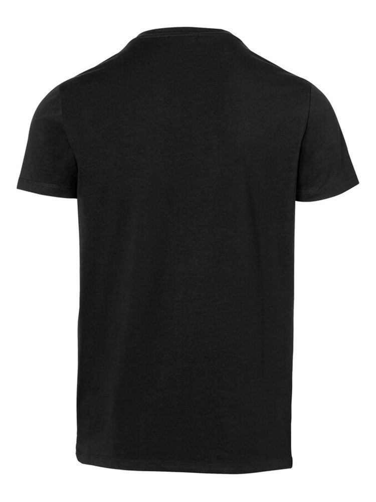 Herren V-Shirt Stretch Schwarz