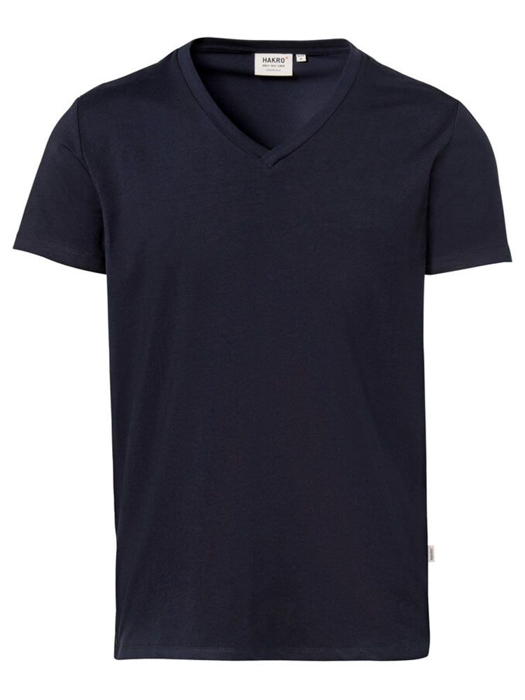 Herren V-Shirt Stretch Dunkelblau