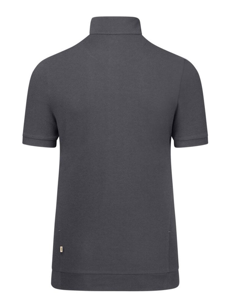 Damen Poloshirt mit Reißverschluss Dunkelgrau – modern, pflegeleicht, ideal für den Berufsalltag