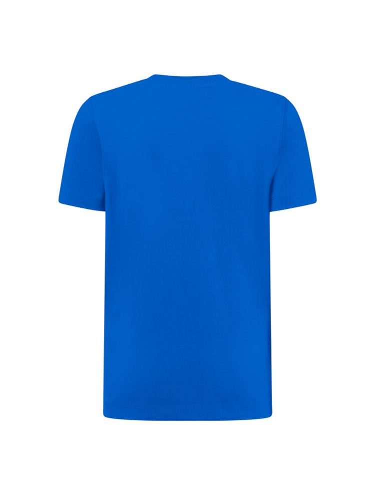 Rotes Kinder T-Shirt aus Bio-Baumwolle mit Rundhalsausschnitt, Schuluniform geeignet