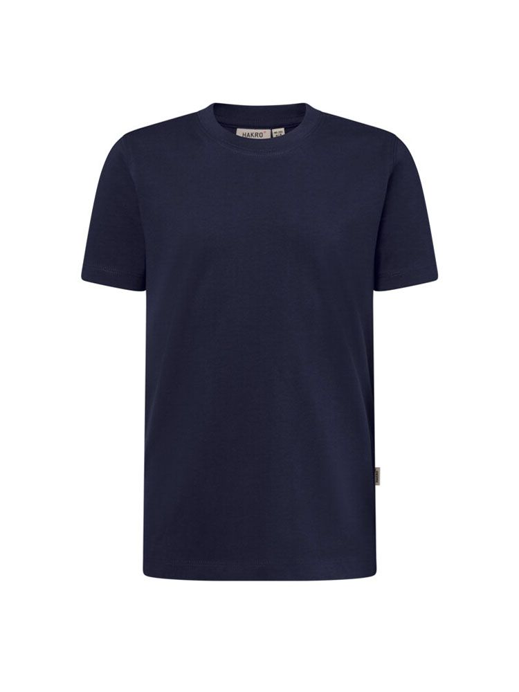 Kinder T-Shirt aus Bio-Baumwolle in Weiß mit Rundhalsausschnitt und Nackenlabel