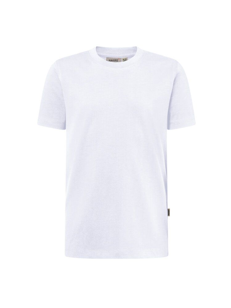 Kinder T-Shirt Weiß aus Bio-Baumwolle, Schuluniform geeignet, weiche Qualität