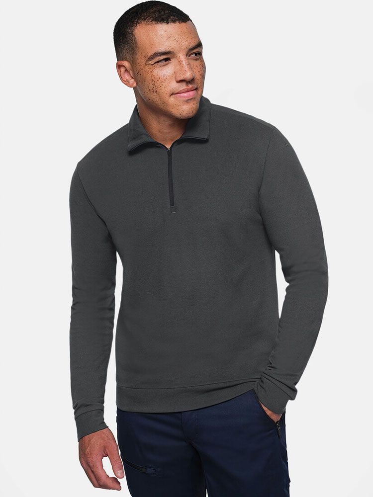 Herren Zip -Longsleeve