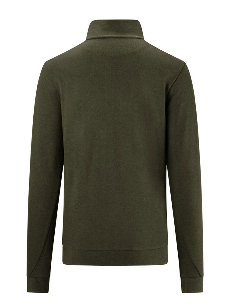 Herren Zip -Longsleeve