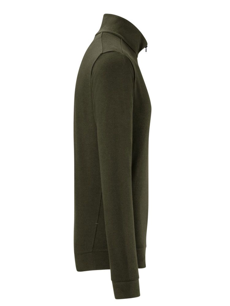 Herren Zip -Longsleeve