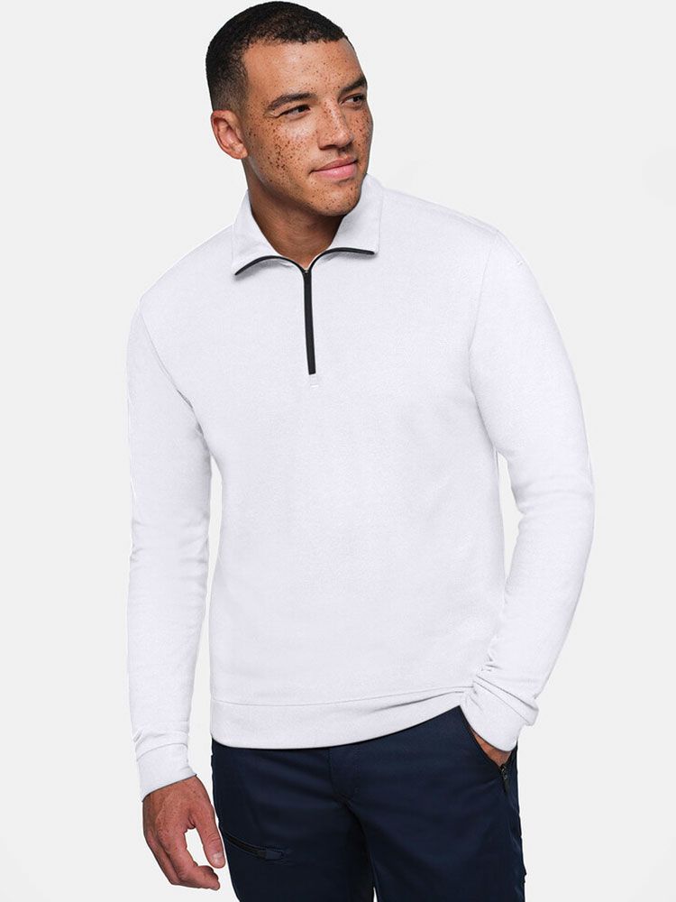 Herren Zip -Longsleeve