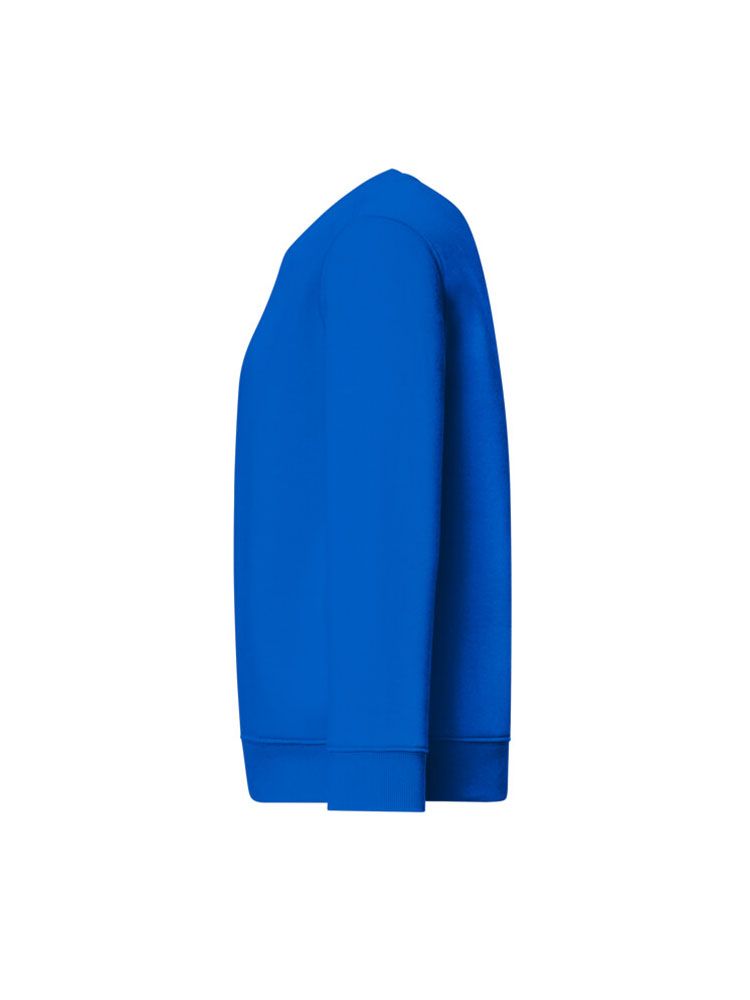 Blaues Kinder Sweatshirt aus Bio-Baumwolle mit Rundhals und Rippbündchen