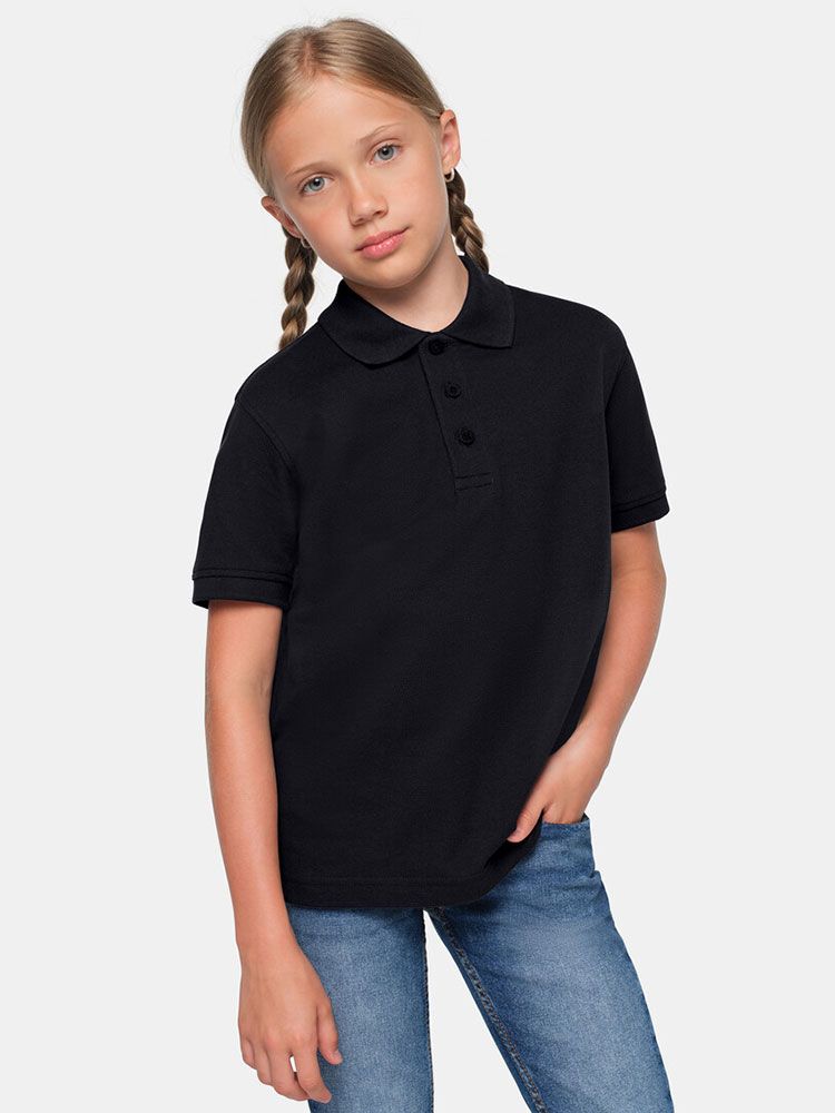 Kinder Polo in schwarz