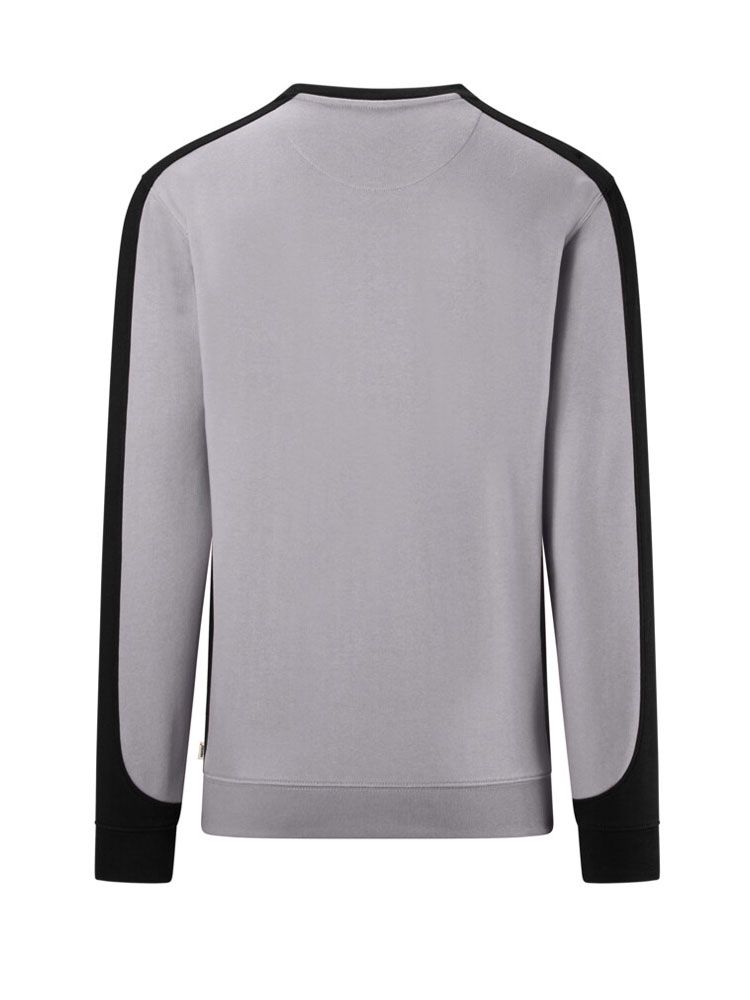 Arbeits Sweatshirt mit schwarzen Kontraststreifen, Regular Fit für Damen und Herren