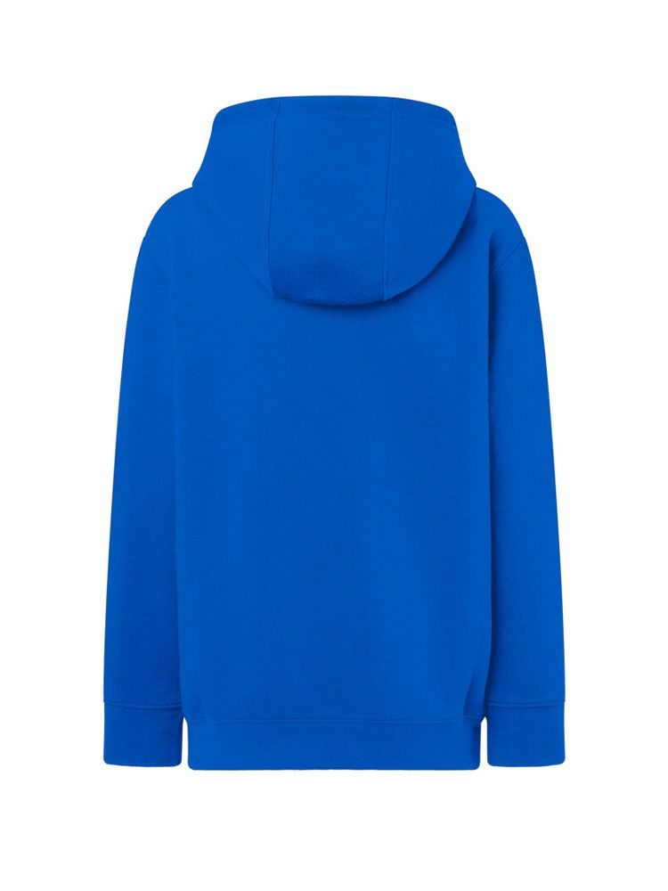 Blaues Kinder Kapuzen-Sweatshirt aus Bio-Baumwolle mit Kängurutasche