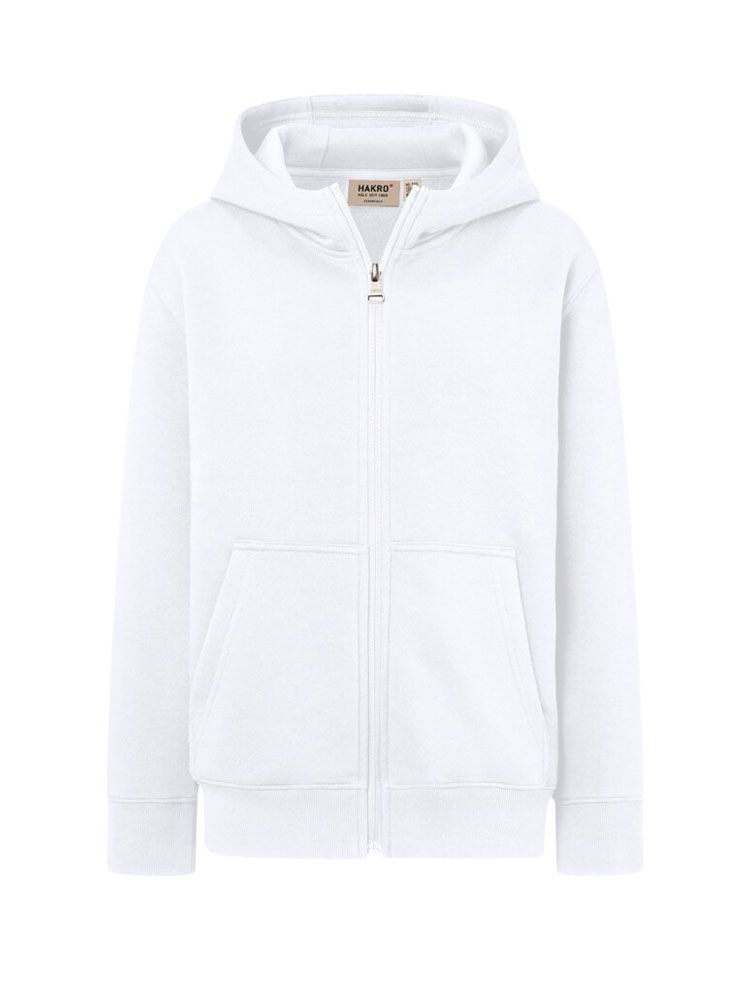 Kinder Kapuzen-Sweatjacke aus Bio-Baumwolle mit Reißverschluss und Kängurutaschen