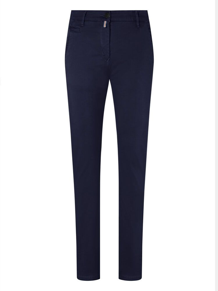 Damen Chinohose Dunkelblau