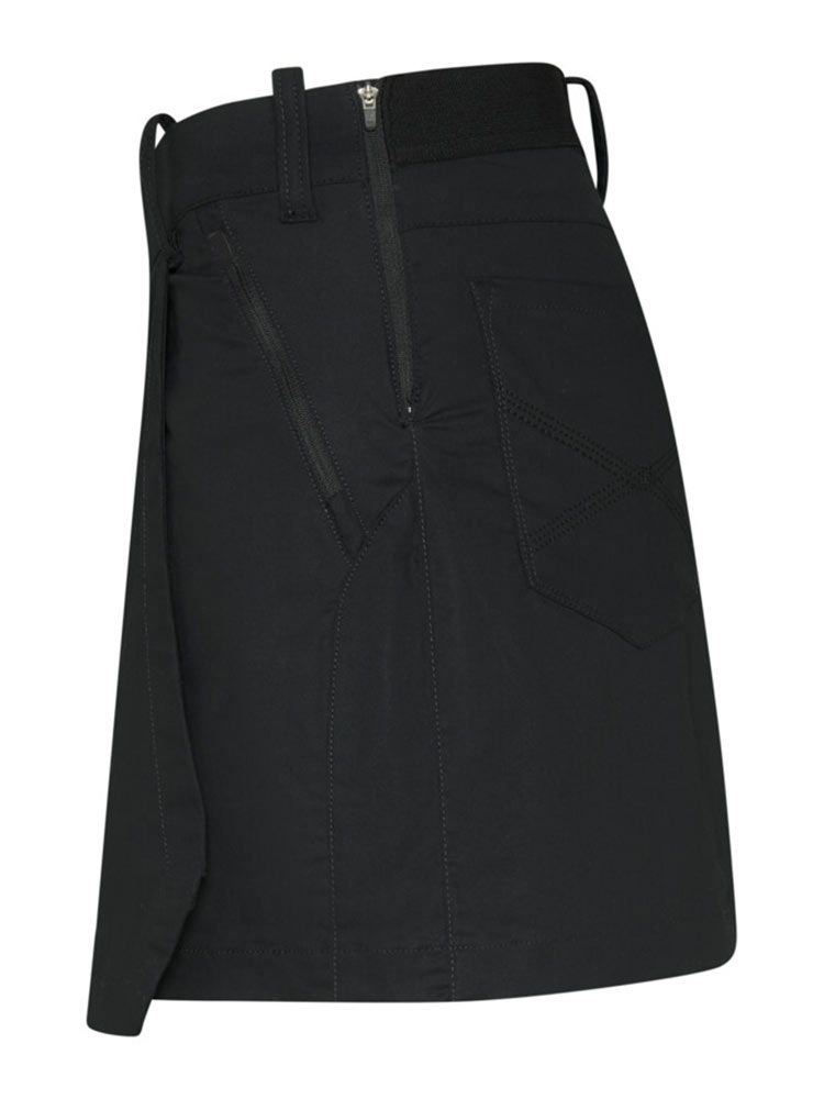 Skort Schwarz für Damen – Rock mit Shorts, kniefrei, ideal für Gastronomie, Verkauf & Freizeit