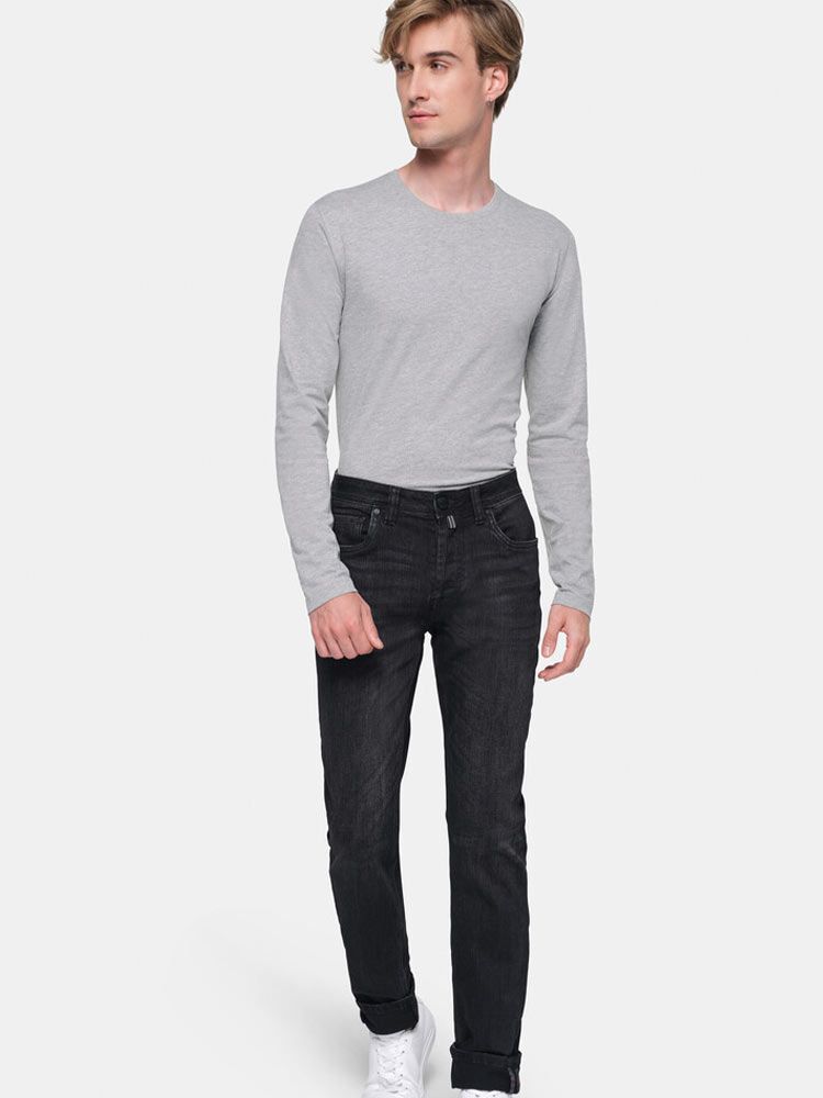 Schwarze Herren Stretch Jeans