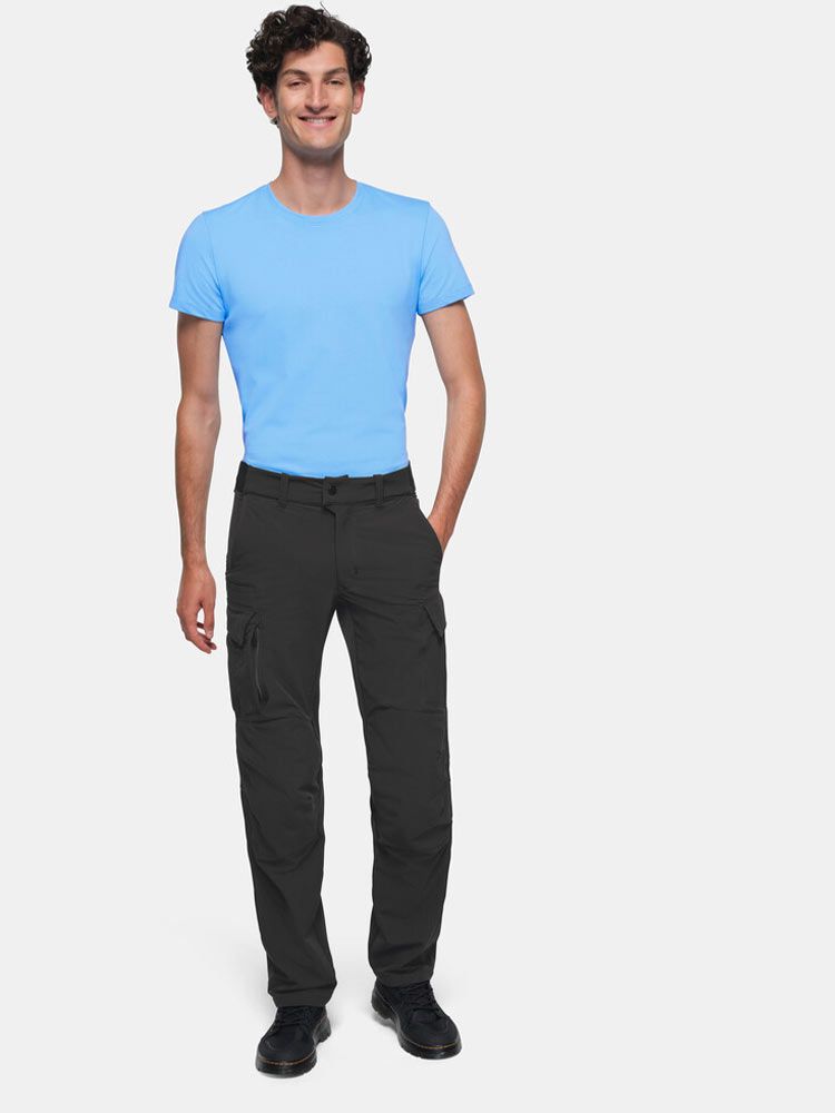 Herren Funktionshose dunkelgrau aus Stretchmaterial – strapazierfähig, bequem und wasserabweisend