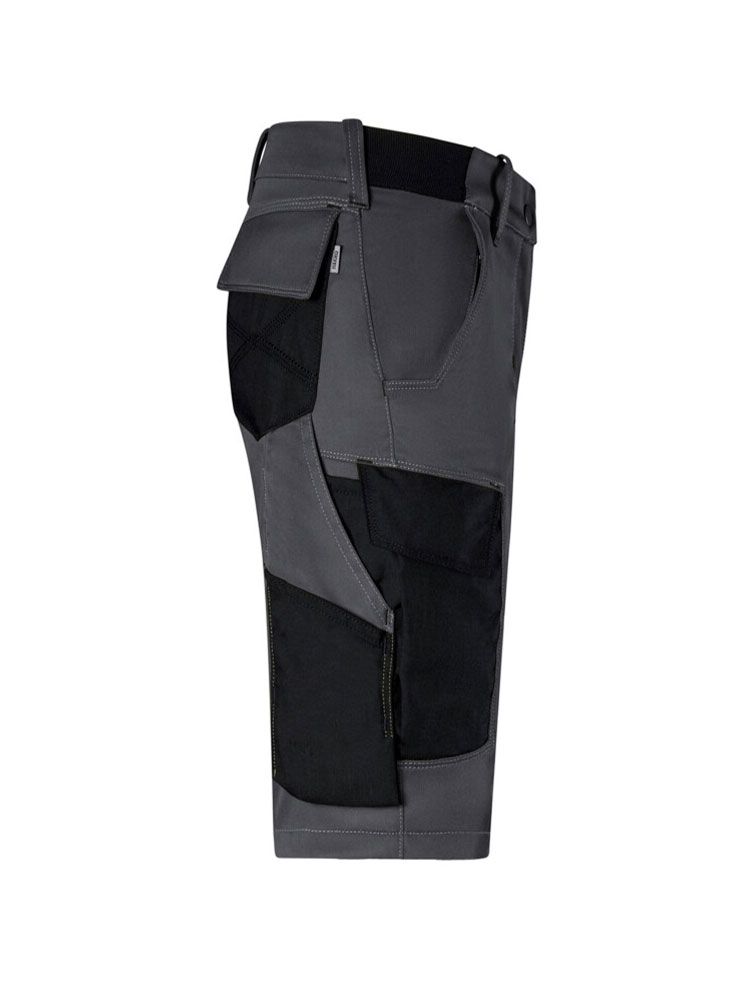 Kurze Arbeits Hose in Dunkelgrau für Handwerk und Bau, robust, nachhaltig, mit CORDURA®-Besatz
