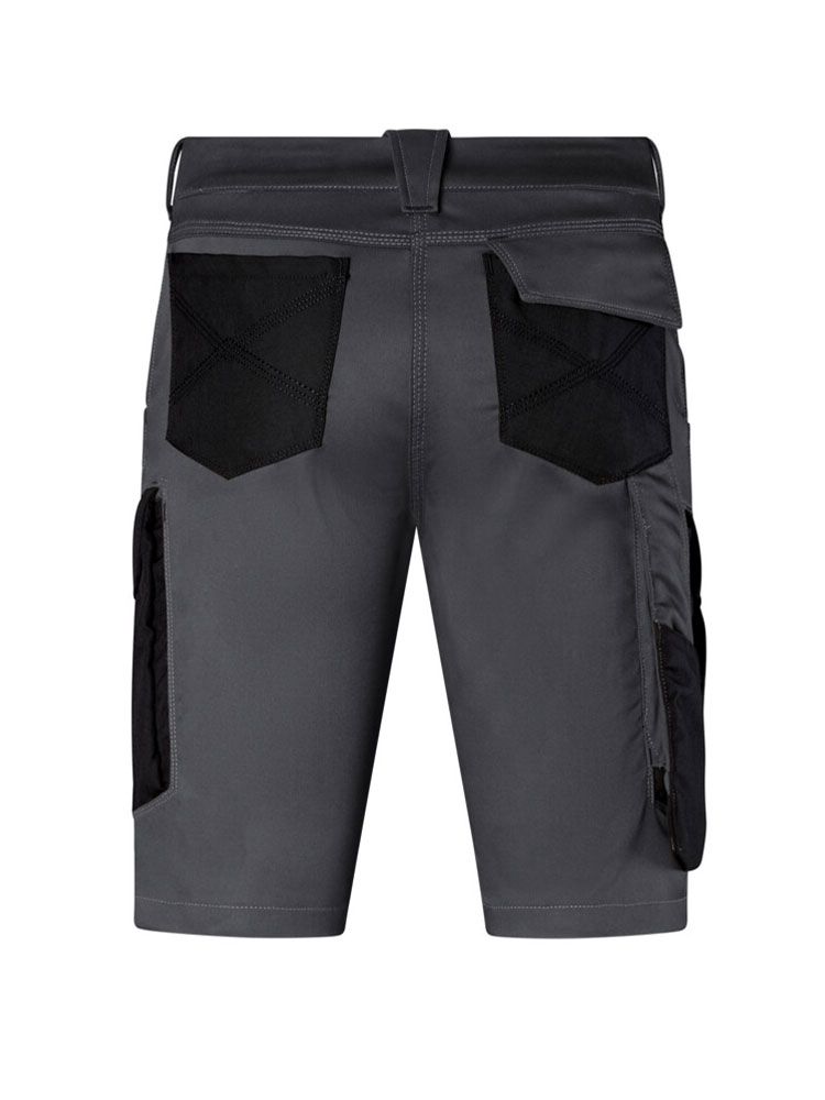Kurze Arbeits Hose in Dunkelgrau für Handwerk und Bau, robust, nachhaltig, mit CORDURA®-Besatz