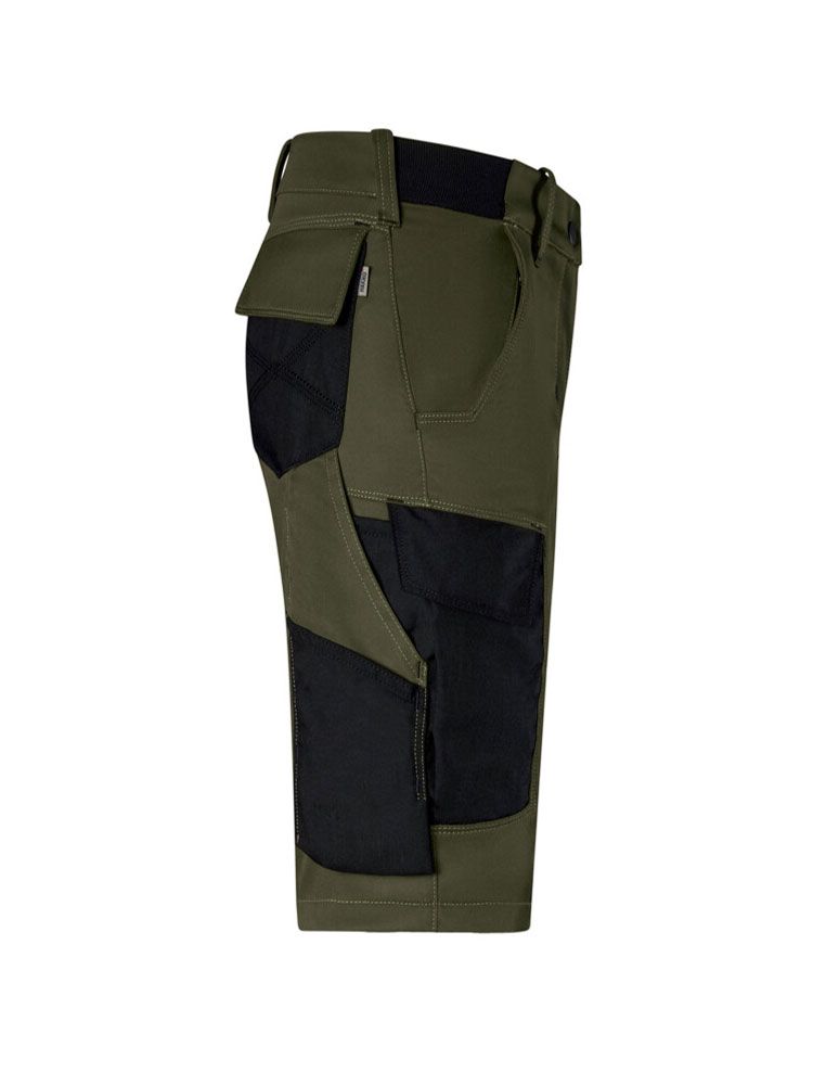 Unisex Arbeitsshorts in Olivgrün, robustes Material, industriewäschetauglich, mit CORDURA®-Besatz