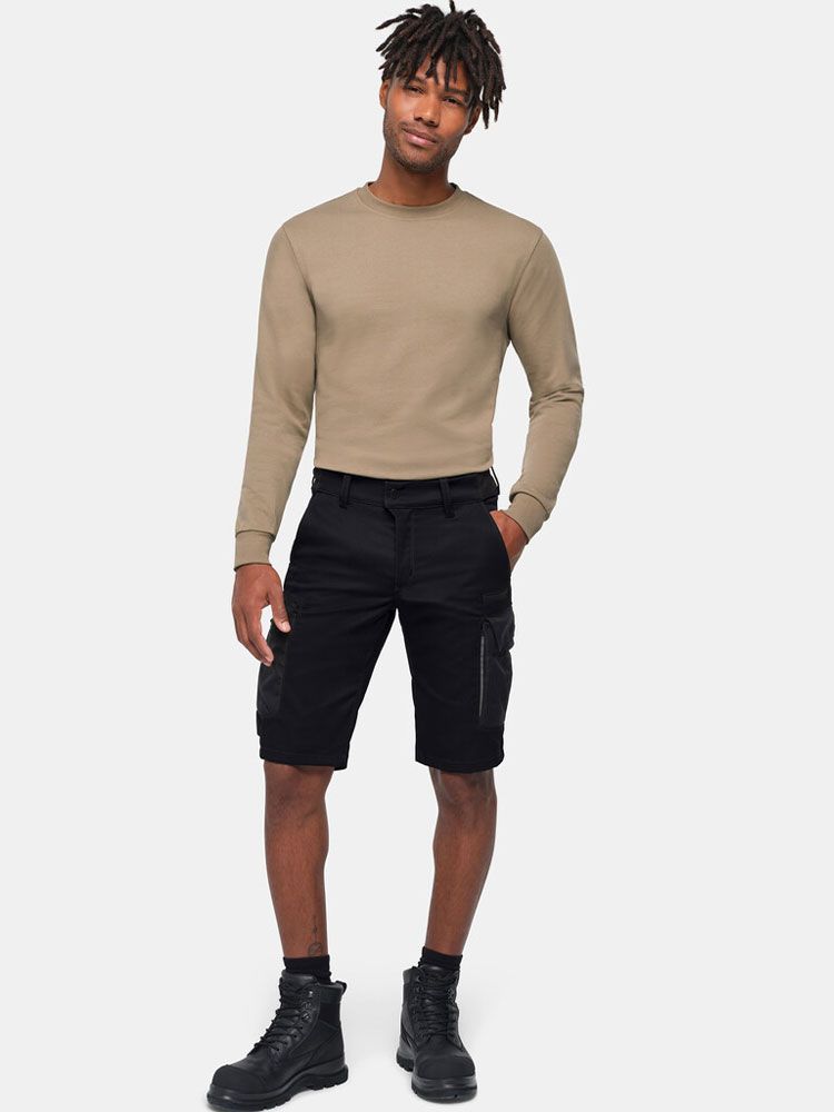 Kurze Arbeitshose in Schwarz für Damen & Herren, robust, pflegeleicht, mit CORDURA® und praktischen Taschen