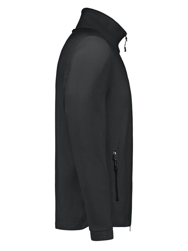 Leichte Fleece Jacke Grau für Herren aus recyceltem Microfleece – ideal für Beruf und Freizeit