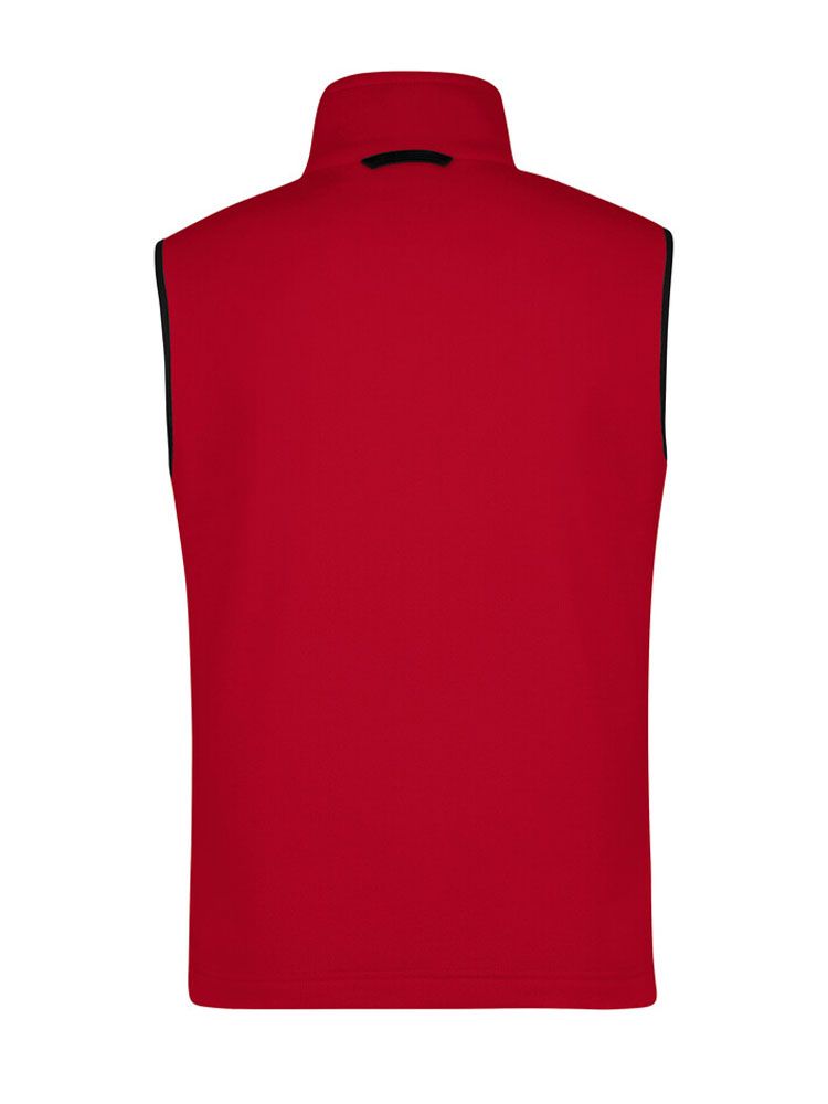 Fleeceweste Herren Rot – ärmellose Microfleece Weste, atmungsaktiv & bestickbar