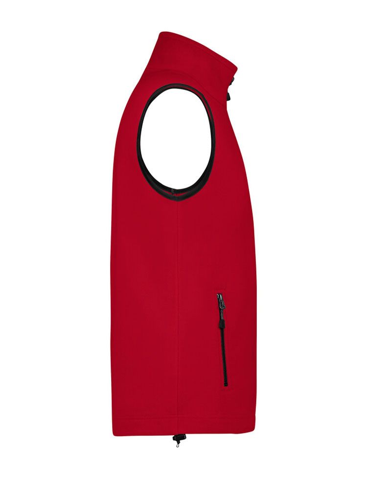Fleeceweste Herren Rot – ärmellose Microfleece Weste, atmungsaktiv & bestickbar