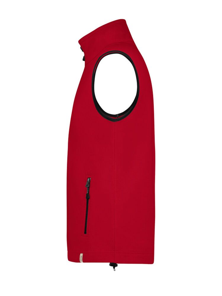 Fleeceweste Herren Rot – ärmellose Microfleece Weste, atmungsaktiv & bestickbar
