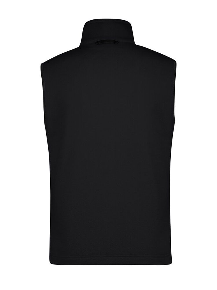 Fleece Weste Herren Schwarz – ärmellose Microfleece Weste, neutral & bestickbar