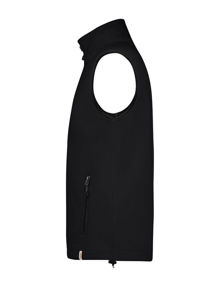 Fleece Weste Herren Schwarz – ärmellose Microfleece Weste, neutral & bestickbar