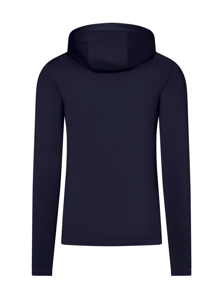 Leichte Kapuzenjacke Herren in Dunkelblau aus Interlock-Fleece – ideal für Beruf, Technik & Freizeit