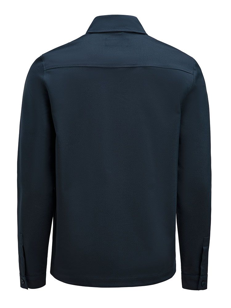 Herren Overshirt Dunkelblau mit Zwei-Wege-Reißverschluss