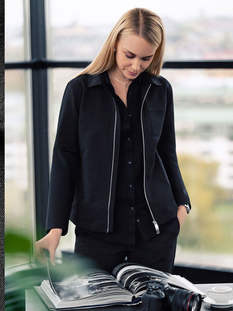 Overshirt Damen mit Zwei-Wege-Reißverschluss